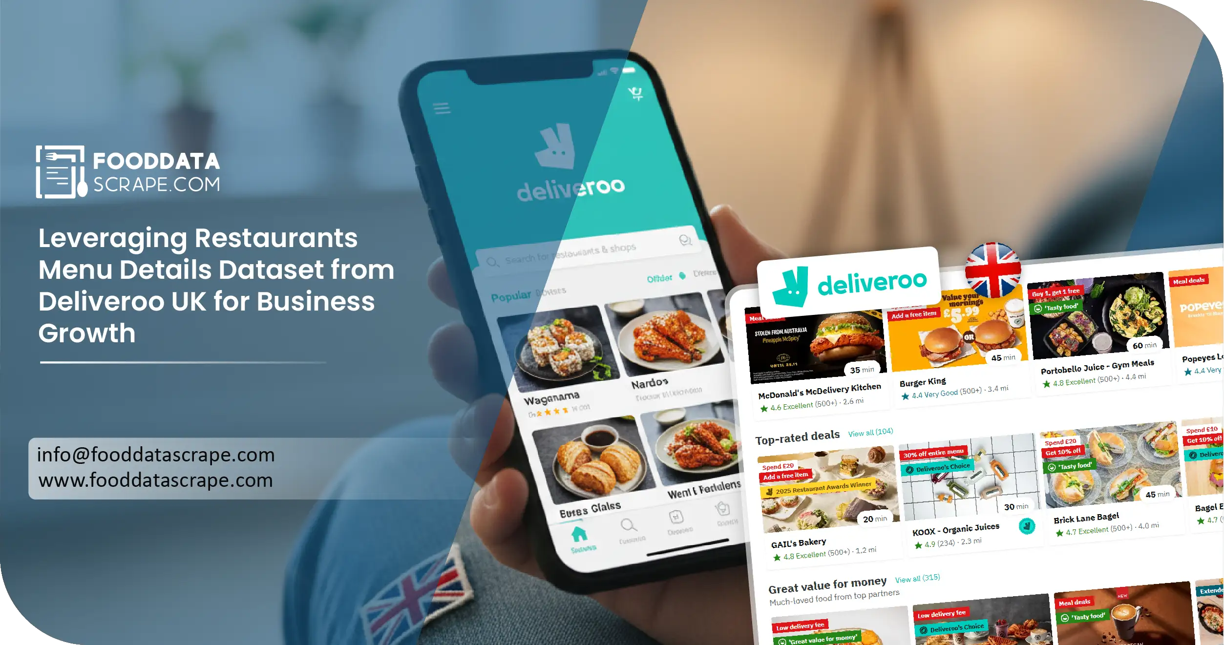 Deliveroo UK Restaurant Menus Data Scraping